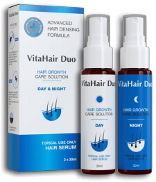 VitaHair Duo Serum Siang dan Malam Testimoni Malaysia